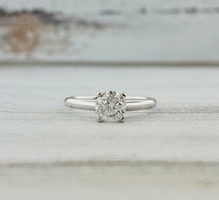 0.97ctw Round Diamond Solitaire 14kw 