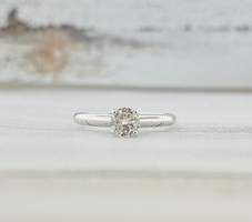 0.49ct Round Diamond Solitaire 14kw