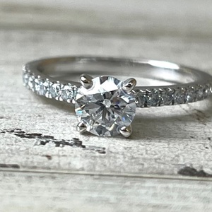 .93ctw Lab Grown Solitaire Diamond 14kw Ring