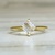 1.02cttw Square Emerald Lab Grown Diamond Solitaire 14ky