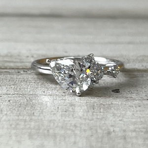 1.25ctw Lab Grown Pearl Diamond 14kw Ring