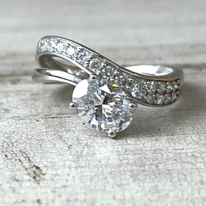 1.50ctw Lab Grown Oval Diamond 14kw Ring