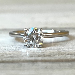 1.12cttw Lab Grown Diamond Hidden Halo Engagement Ring 14kw