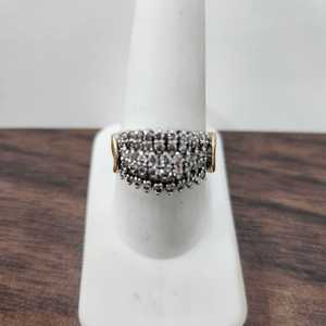 Multi Row Diamond Band, (approx. 1.3cttw) with appraisal 