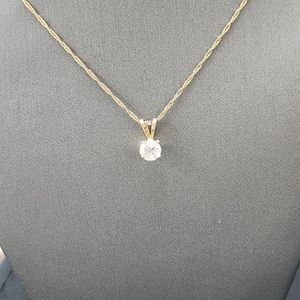 Approx. 1/2ct Solitaire on a Chain