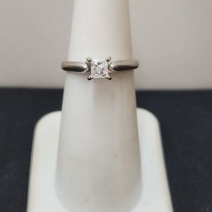  Princess Cut Diamond Solitaire, approx. .45