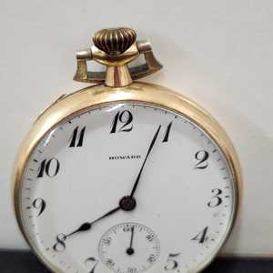 E HOWARD 14 KT GOLD POCKET WATCH 