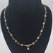 14k Yellow Gold 17" Necklace w/ Flower cz Accents