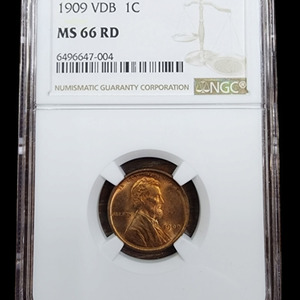 1909 VDB 1c NGC MS 66 RD