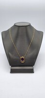 14k Gold Amethyst Pendant Necklace