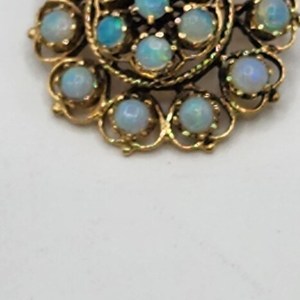 Gold Opal Pendant/Broach