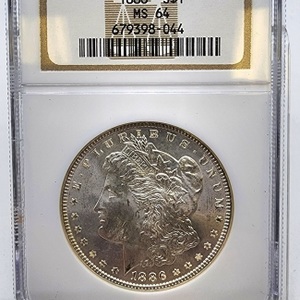 1886 $1 Morgan MS 64