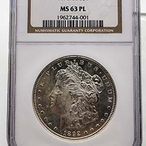 1892-CC S$1 MS 63 PL Morgan Dollar