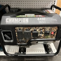 Champion 3550W / 4450W Portable Generator, Camouflage. 