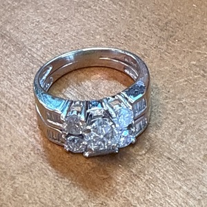 14kt W/G Diamond Wedding Set 
