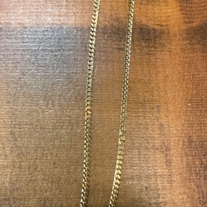sterling gold plated 2.1mm curb chain 22"