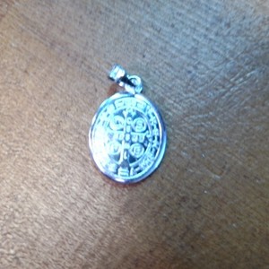 Silver 3.30grams Pendant Sterling Silver High Polished Saint Benedict Oval Medal