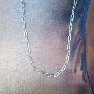 Silver 2.50grams Chain Sterling Silver Gold Plated 2.4mm Wide Oval DC Paperclip 