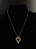 10KT & 14KT Yellow Gold 1.00cttw Diamond Heart Pendant & Necklace – Approx. 18"