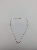 14kt yellow gold, 5.00 grams, 3/8 Cttw Si2-Si3 I/Jcolor Diamond necklace 