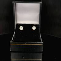 14kt Yellow Gold 1.10cwt Round Diamond Studs