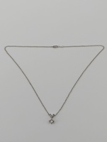 Platinum, 4.95 grams, .44, Vs2-D Diamond necklace 