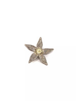 Noy Li Sterling Silver & 14K Gold 5.60dwt Flower Brooch Pin