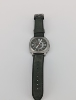 Grant 9414b leather banded stainless steel watch
