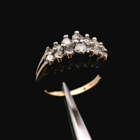 14K Gold Diamond Ring 1/2cttw Size 3.5 2.00dwt (3.1g)