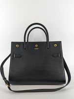 Authentic Burberry Women's Mini Baby Title Calf Leather Tote Bag