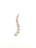10K Yellow Gold 0.70dwt 9 Diamonds Pendant Approx. 0.75cttw