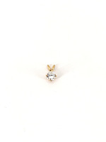 14K Yellow Gold 0.20dwt Cubic Zirconia Pendant
