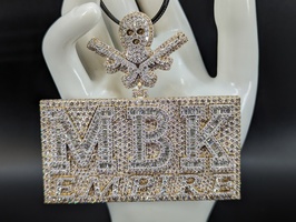 10kt Yellow Gold MBK Diamond Pendant 18ctw