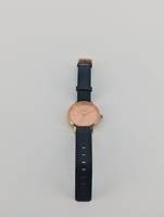 Nixon Kensington leather banded stainless steel watch
