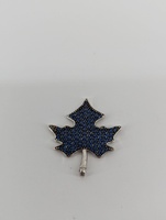 925 silver,1.40 grams, Blue Maple Leaf pendant 