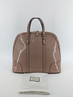 Gucci Microguccissima Blush Dome Leather Bag with dust cover