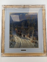 G Harvey Jingle Bells and Powder Snow COA Framed Art