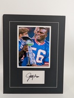 Unframed autographed Lawrence Taylor portrait 