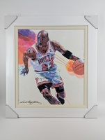 David Lloyd Glover Painting of Michael Jordan 4/8 COA