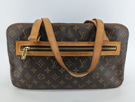 Louis Vuitton Cite Shoulder Bag MM Brown Canvas