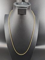 14kt Yellow Gold 26" Rope Chain 11.4dwt