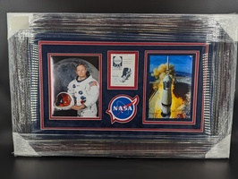Neil Armstrong Signed NASA Memorabilia Framed with COA