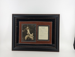 Teddy Roosevelt Signed Letter Framed with COA