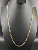  14kt Yellow Gold 25" Curb link Chain 10.8dwt