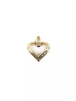 10K Yellow Gold 1.90g Diamond Heart Pendant Approx. 30pts