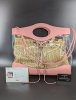 CHANEL Pink/Clear PVC and Leather 31 Shopping Bag