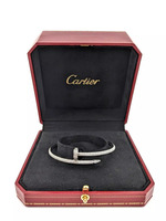 Authentic Cartier Juste Un Clou 18KT White Gold Diamond Bracelet Size 19