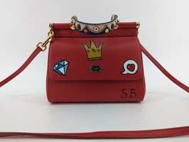 Dolce Gabbana DAUPHINE SB Red Leather Bag (You are my Sunshine)