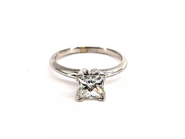 14KT Yellow Gold 2.39g Princess Cut Diamond Ring Size 6.25, 1.01CT, VS2, F