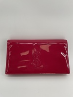 Authentic Saint Laurent Patent Monogram Belle De Jour Clutch Fuchsia